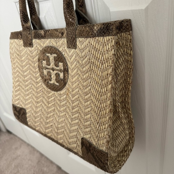 Tory Burch Brown and Cream Tote Bag - Picture 5 of 6
